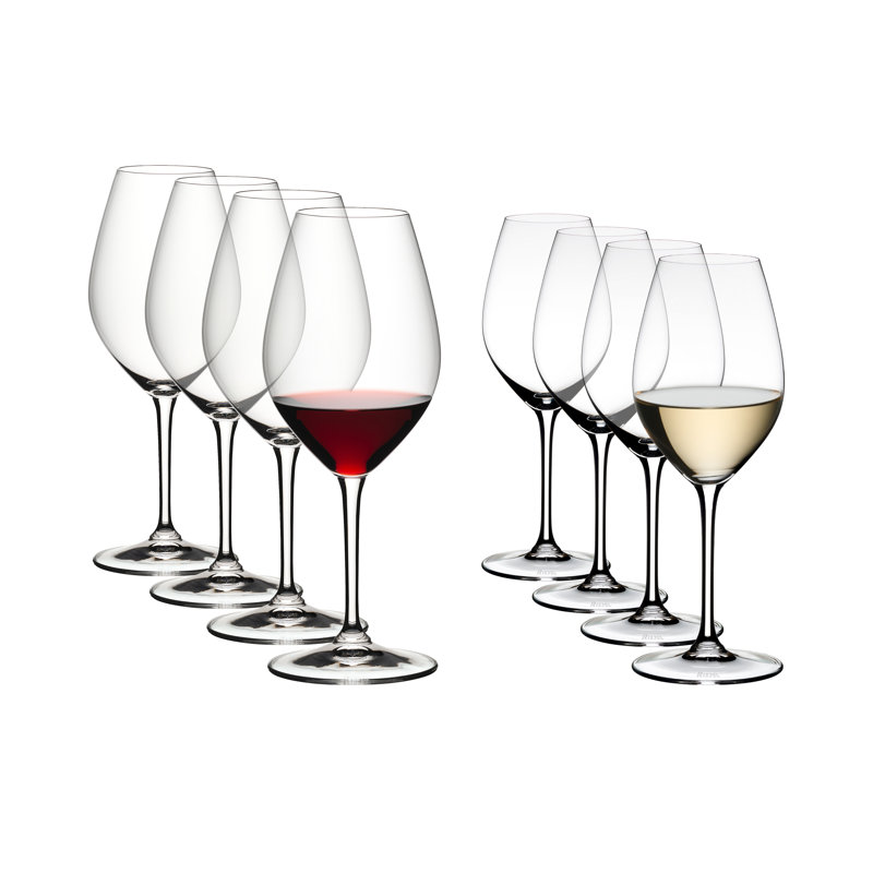 Riedel Crystal Wine Glasses Set of 8