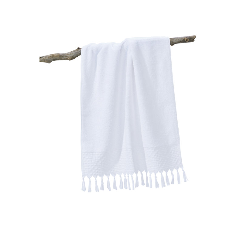 Fortier Fingertip Towel, Bright White