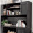 Coastal Hutch with Storage, Black finish