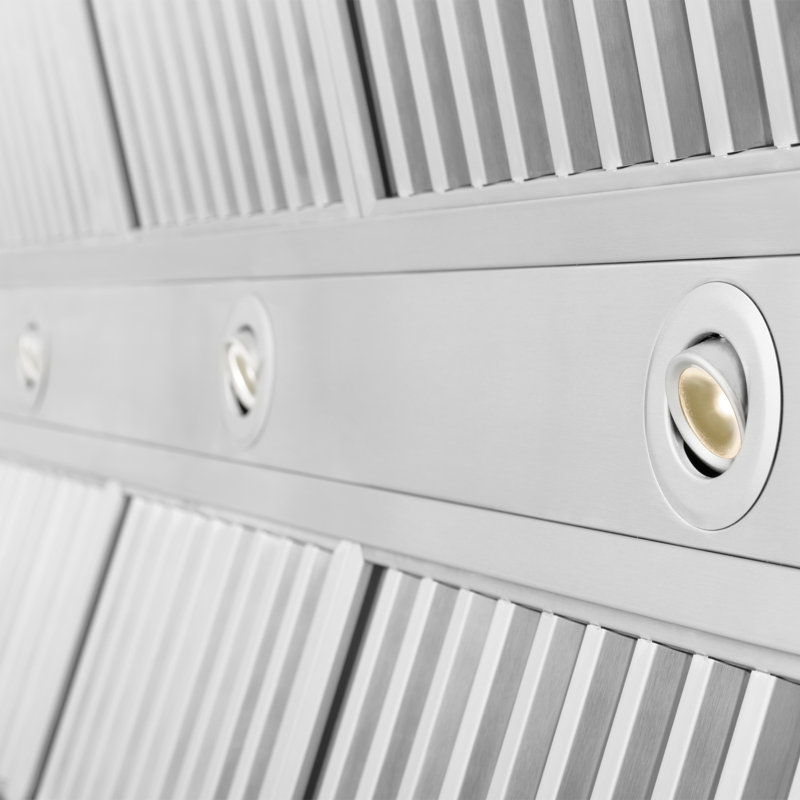 52" 700 CFM Ducted Insert Range Hood in Stainless Steel, 58"