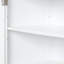 Grande armoire de rangement pour salle de bain, armoire de rangement autoportante avec deux tiroirs de tailles différentes et tablette réglable, panneau de fibres à densité moyenne avec finition peinte-681080838