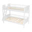 Lit superposé en bois avec 3 tablettes de rangement-938363925