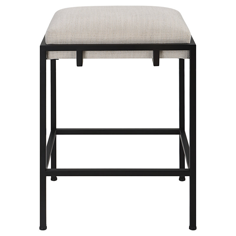 Castine Upholstered Counter Stool with Metal Frame