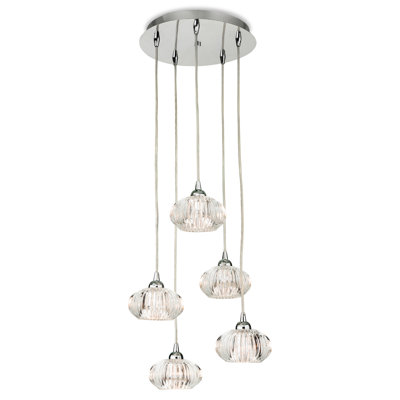 Lisbon 5 - Light Chrome Cluster Pendant
