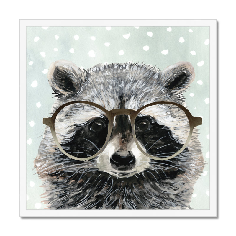Four-eyed Forester IV by Victoria Borges - Wrapped Canvas Painting Print, 34cm H x 34cm W, White Framed Paper Print