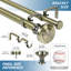 Tringle à rideaux double réglable en métal Courtland-1307787133-1307787130
