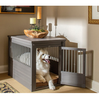 Southwick ECOFLEX Large Furniture Style Dog Crate in Gray