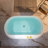 59" x 31.5" Freestanding Acrylic Double Ended Bathtub with Wide Rim, - Available in Glossy White/Black, with 5 Finish Options for Trim-100481075-94318962