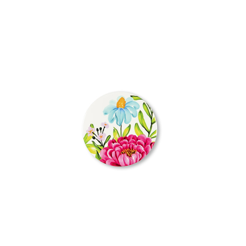 Blooming Round 6 Piece Coaster Set