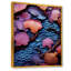 Art mural bleu et mauve abstrait rivière - Tachisme-352254442-385556091