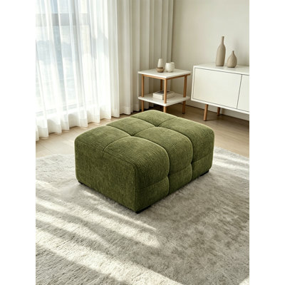 Table basse avec repose-pieds en chenille pré-assemblé