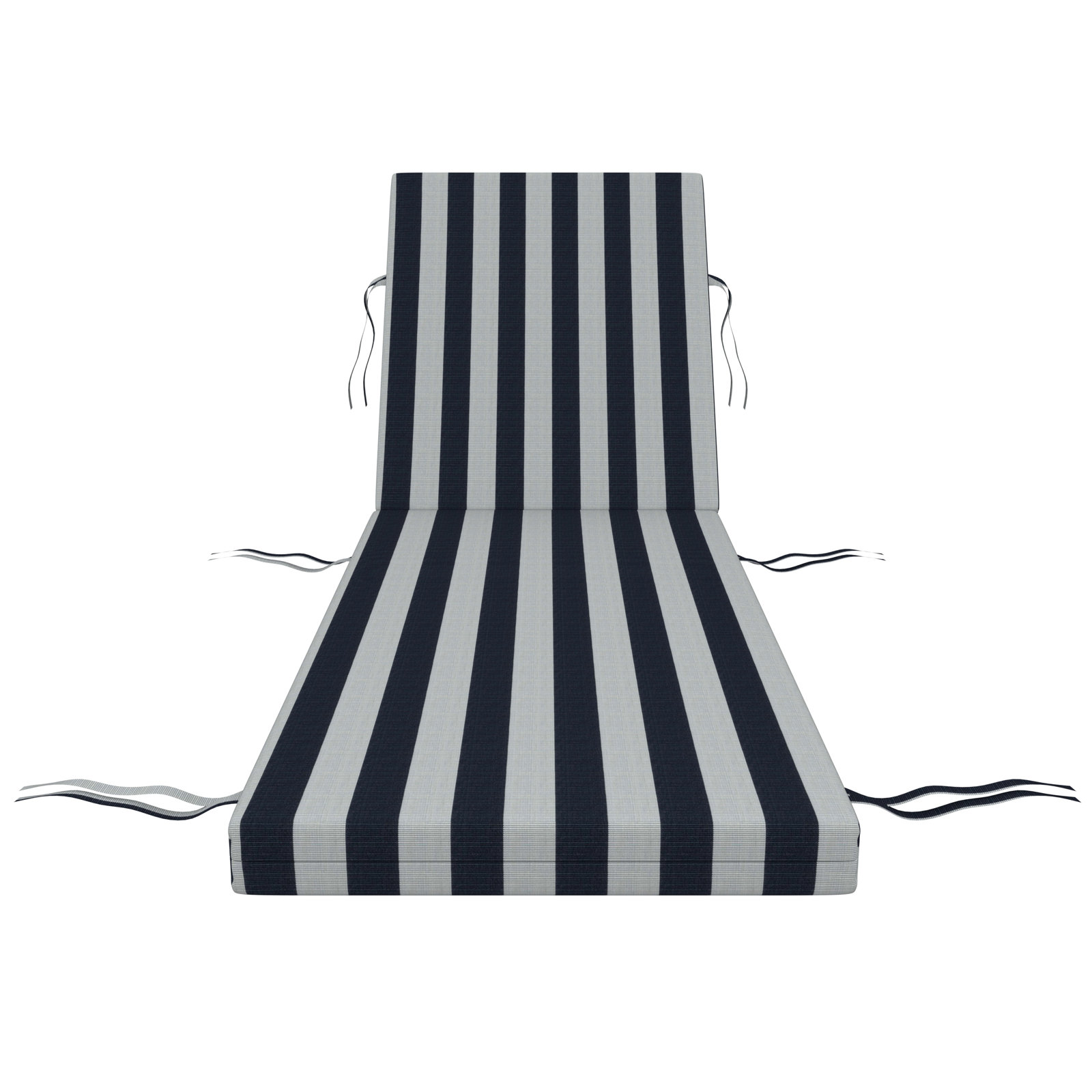 Lani Sunbrella Outdoor Chaise Lounge Cushion, Expressive Mist, 22.5" W x 47" D