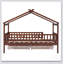 Imaginative Wooden House Bed with Two Drawers, Perfect for Kids' Rooms and Space-Saving Storage-129431817