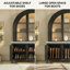 Élégante vitrine arquée avec éclairage DEL intelligent-1293069899