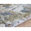 Tapis unique noué à la main beige / bleu de 9 pi 2 po x 12 pi Mahmood