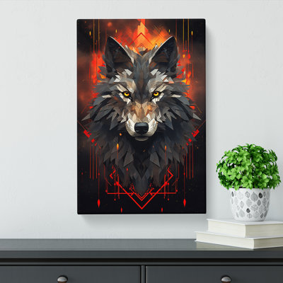 Wolf Geometric - No Frame Print