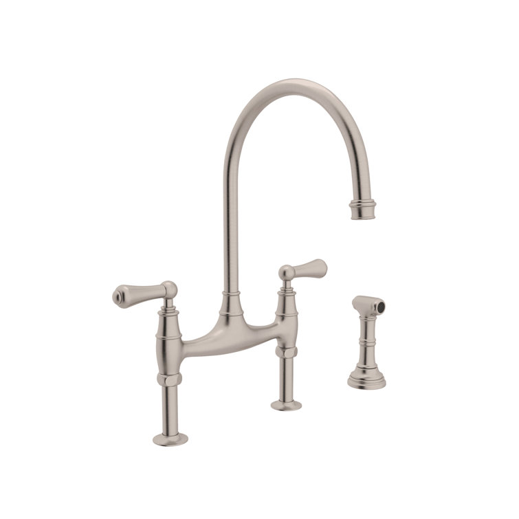 Georgian Era™ Bridge Faucet with Side Spray