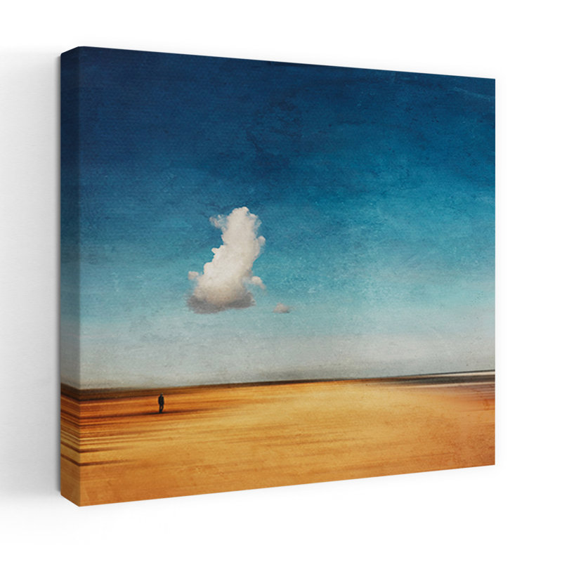 «My Cloud», art côtier abstrait, H 18 po x l 18 po