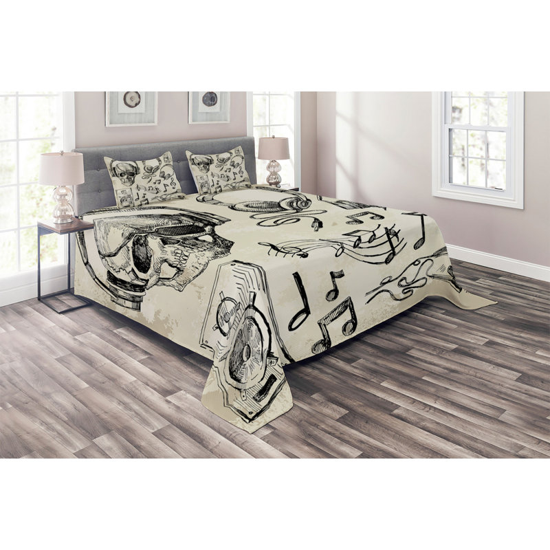 Music Polyester Coverlet