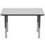 Table rectangulaire d'activité rectangulaire avec pieds réglables-49447492-99105923-99105965