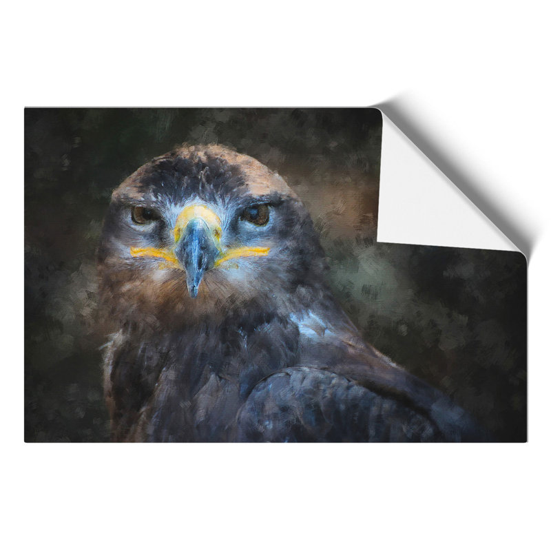 Golden Eagle Painting - Frameless Print, 21cm H x 30cm W x 0.1cm D