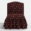 Fauteuil de chambre Edie Ditsia Dahlia bourgogne-121671378
