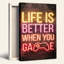 Neon Life Is Better When You Game Sign On Brick Wall Canvas Wall Art-133548888