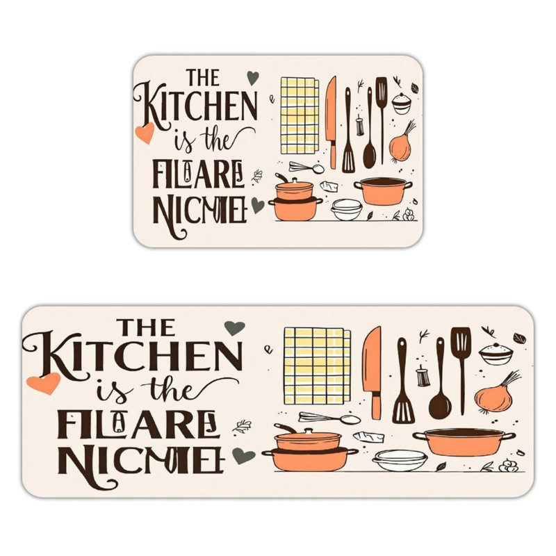 Beige The Kitchen Kitchen Mats 2 Pack Kitchen Dining