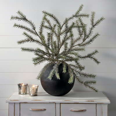 32" Glitter Skip Pine Spray Set of 3