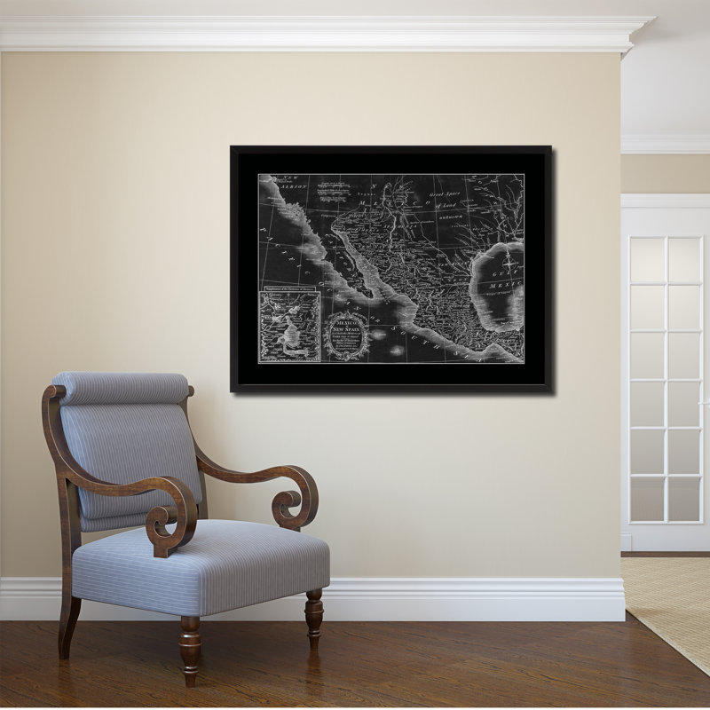 Carte rétro Mexique, 16 x 21
