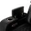 Hunter 37 in. Black Leather Match Power Glider Recliner