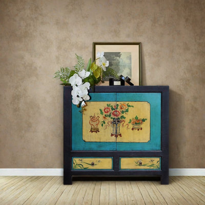 Solid Pine Wood Entry Cabinet