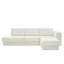 Canapé d'angle modulaire en L avec coussins double couche de L 113 po-1600477893
