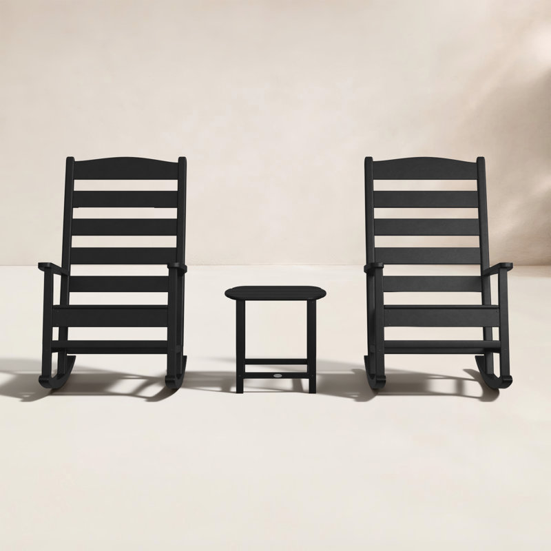 POLYWOOD® POLYWOOD Shaker 3-Piece Porch Rocking Chair Set