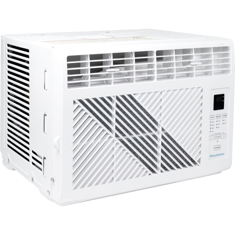 White 6000 BTU Window Mounted Air Conditioner with Remote Control