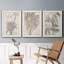 «Sepia Exotic Plants IV», ensemble de 3 peintures sur toile encadrées-595440743-595440742