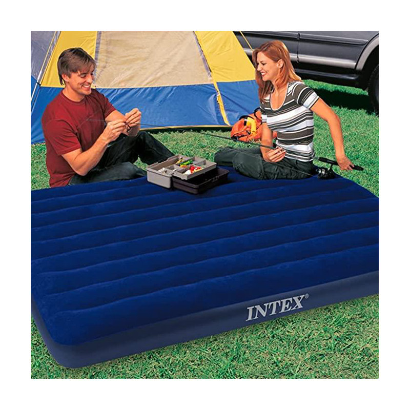 1cm Air Bed, Black/Blue