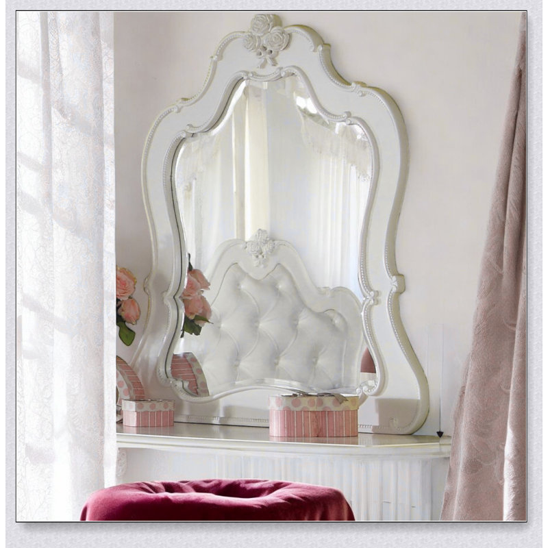 Miroir arqué Edalene Pearl White