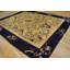 Tapis noir antique, ivoire, beige, crème, floral, chinois antique des années 1920