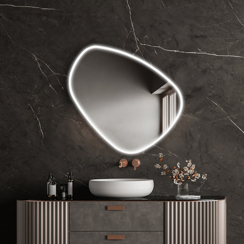 Miroir mural Casiyah, 37.9" H x 40" W