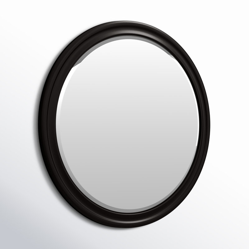 Miroir biseauté moderne et contemporain Talvi, Noir