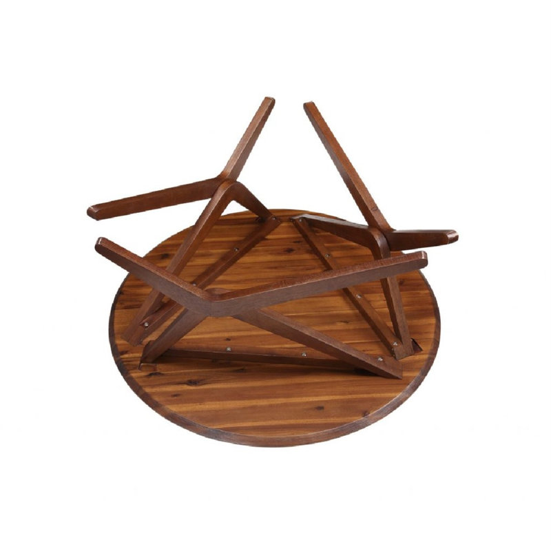 Brandow Round Solid Wood Dining Table