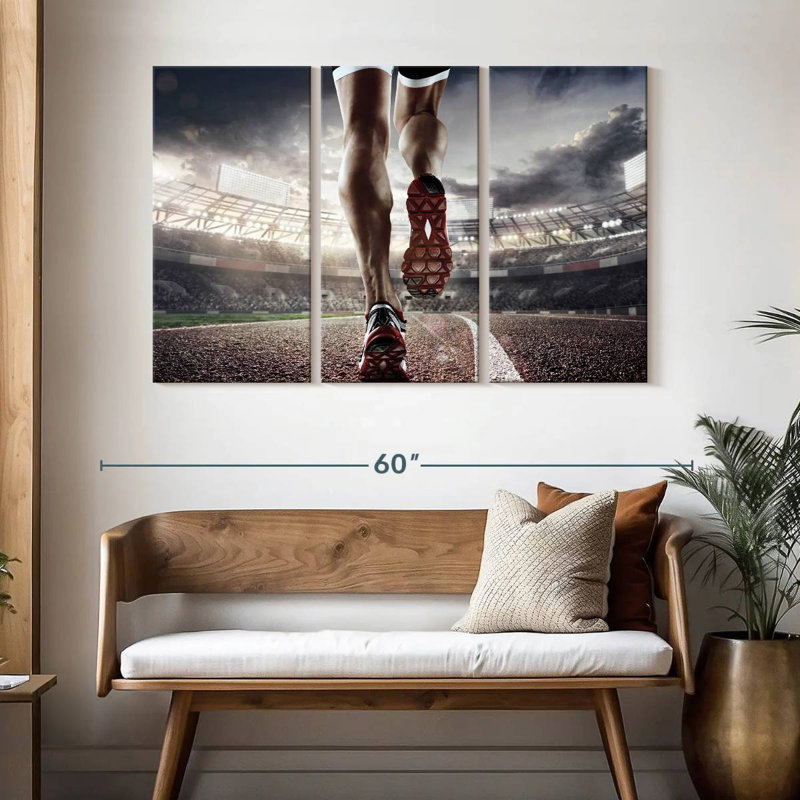 Sireci Running Athlete, 32" H x 50" W
