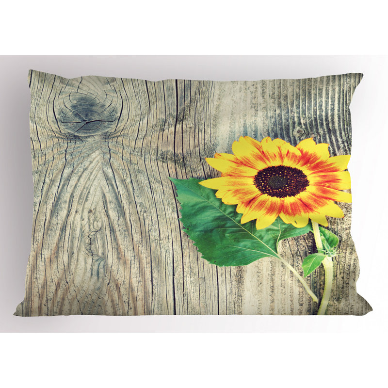Taie décorative fleur Sun, Simple