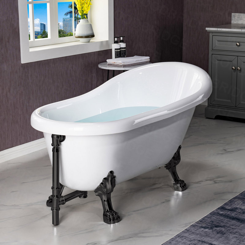 Baignoire de trempage 54 po. X 31 po., Noir mat