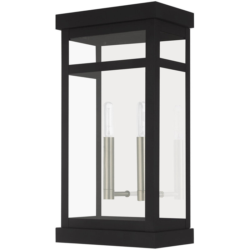 Solid Brass Wall Light, Black