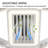19.7-Inch White Bladeless Ceiling Fan With Dimmable LED Light & Remote