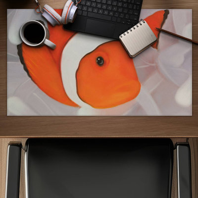 Clownfish under the sea - 14.00"x24.25" Desk mat
