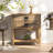 Burlywood Solid wood Rectangular Console Table