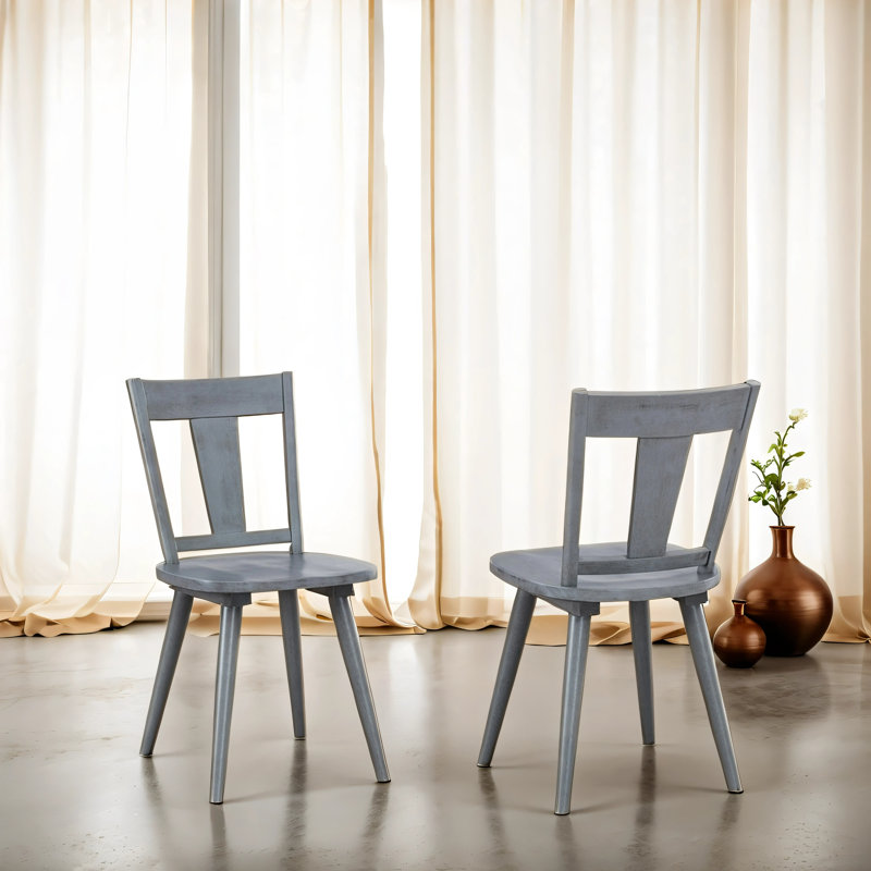 Chaises de salle à manger Kaliski Mid-Century, Gris antique